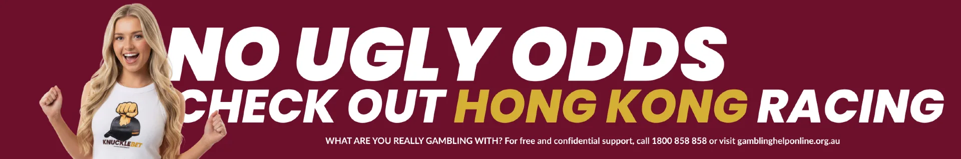 KnuckleBet — No ugly odds. Check out Hong Kong racing.